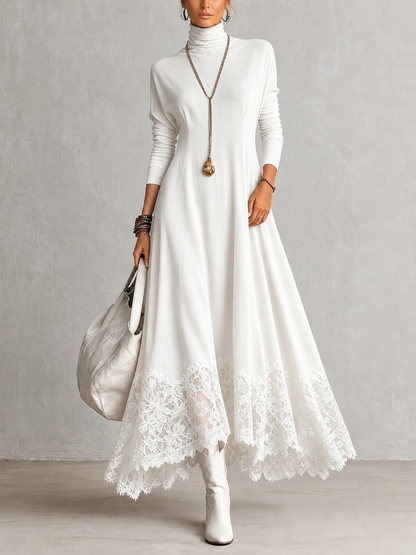 Albria – Langärmliges Maxikleid im Vintage-Stil