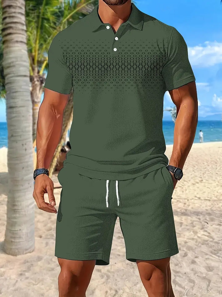 Zackary – Sommer Liches kurzärmliges Zweiteiler Set