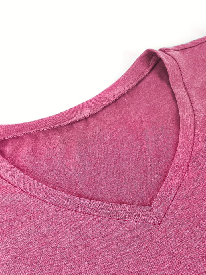 Kizzy – Atmungsaktives T-Hemd Mit Blütenblättern An Den Ärmeln