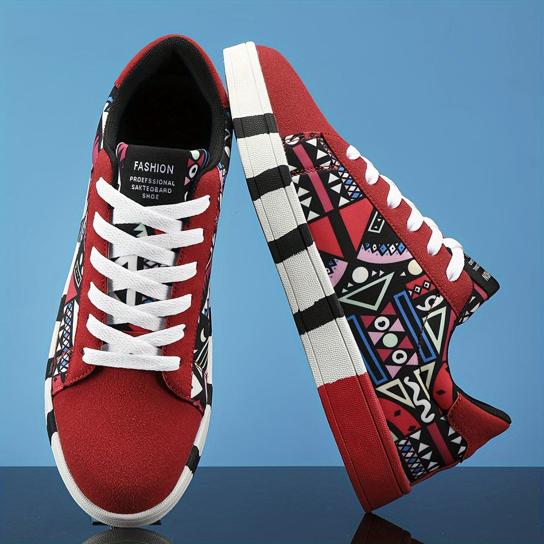 Nalson – Turnschuhe Mit Geometrischem Print Und Schnürung