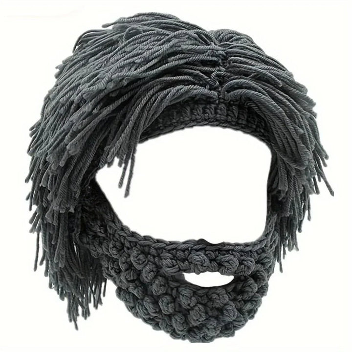 Grantley – Beanie im Punk Stil mit Integrierter Glatter Perücke