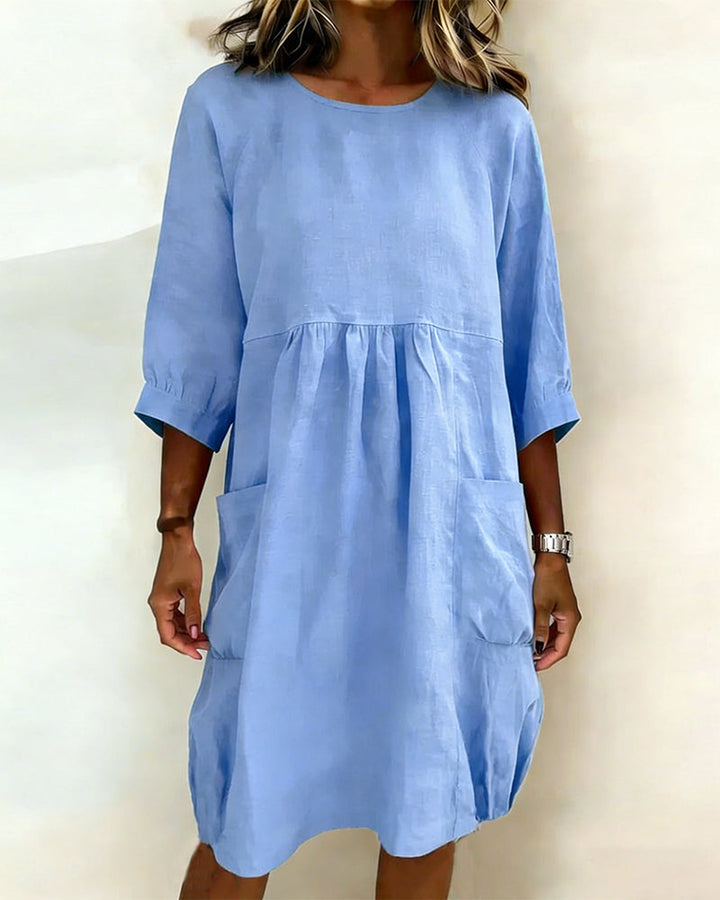 Maleesha - Stilvolles Kleid Mit Weiten Ärmeln