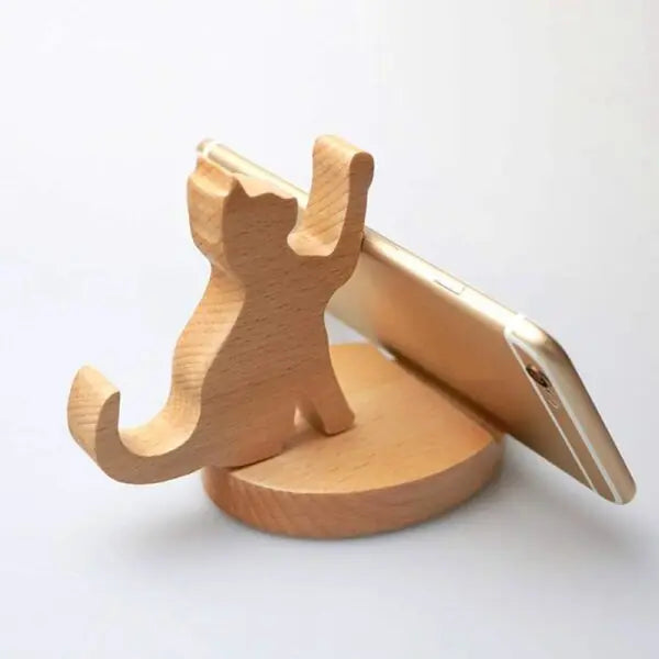 Woodstand – Handgefertigter Handyhalter aus Holz