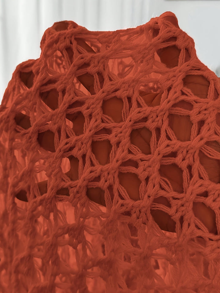 Etleva - Eleganter Hohler Strickjacke Mit Fledermausärmeln