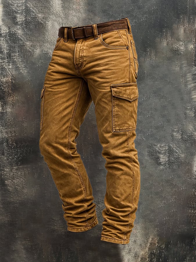 Bracewell – Im Freien Vintage Taktik Hose Mit Mehreren Taschen