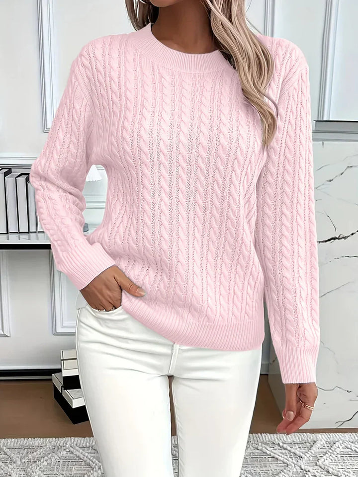 Quinisha – Strickpullover Mit Zopfmuster