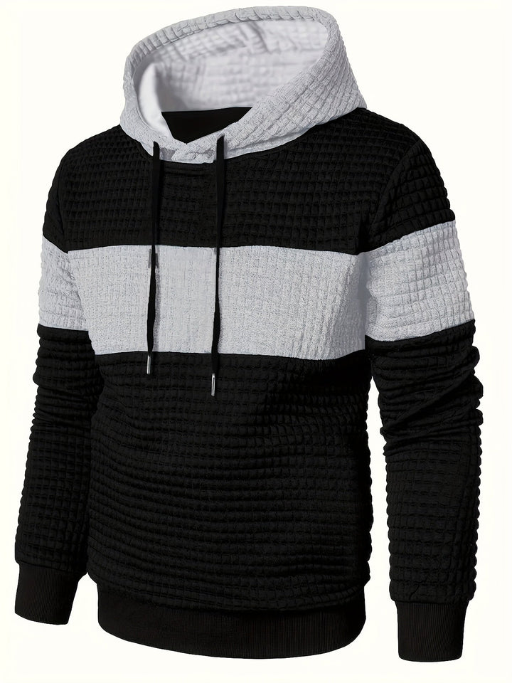 Fredric - Blockierung Stilvoller Kapuzenpullover Schweiß Hemd