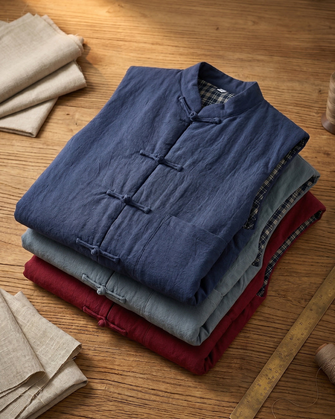 Fredrick - Weste im Vintage-Stil Mit Aufgesetzten Taschen