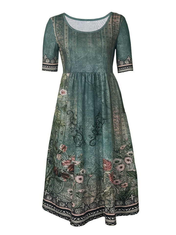 Jeeni – Kurzärmeliges Kleid Mit Blumenmuster