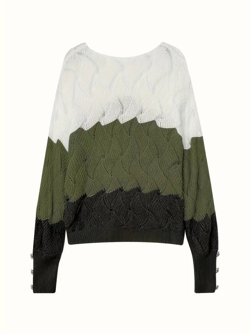 Renilda - Eleganter Strickpullover Mit V-Ausschnitt