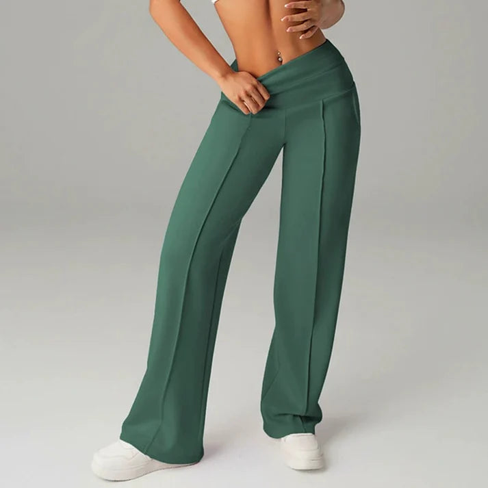 Samanda – Hose Mit Hoher Taille Und Weitem Bein