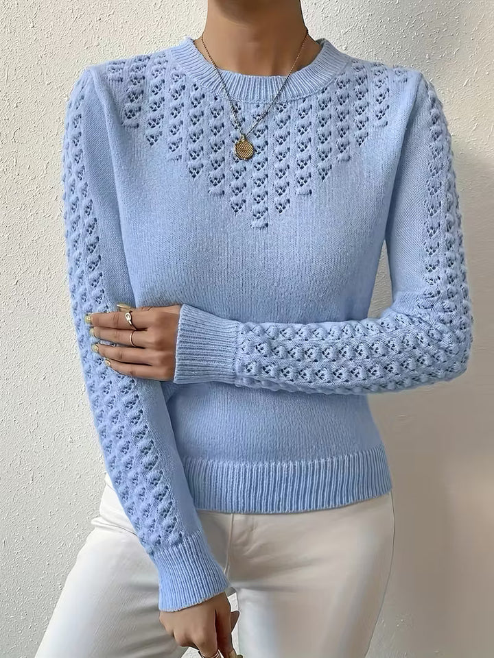 Shannen - Langärmeliger Strickpullover