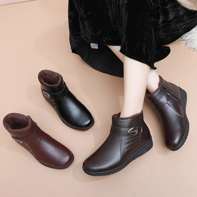 Petruta – Wärme Stiefeletten Aus Wildleder