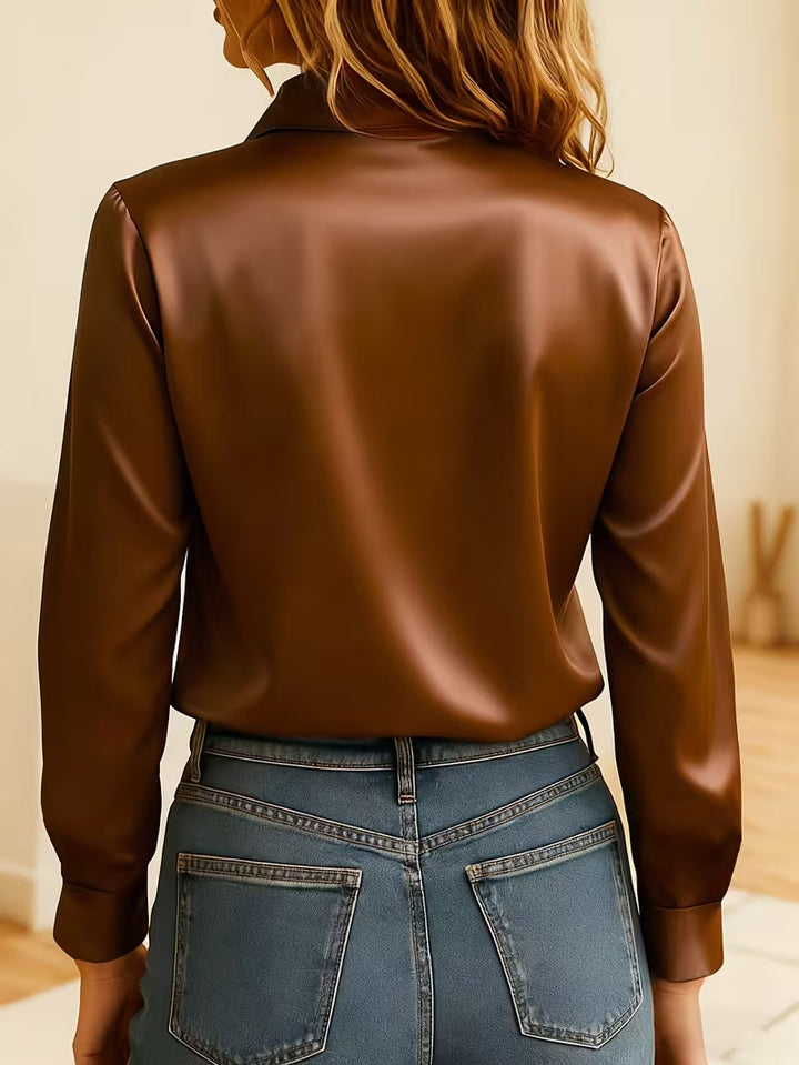 Kelina – Langärmliges Hemd Mit Knöpfen