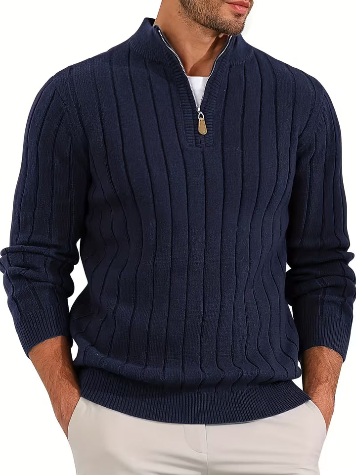 Yedidya - Lässiger Langarm Strick Pullover