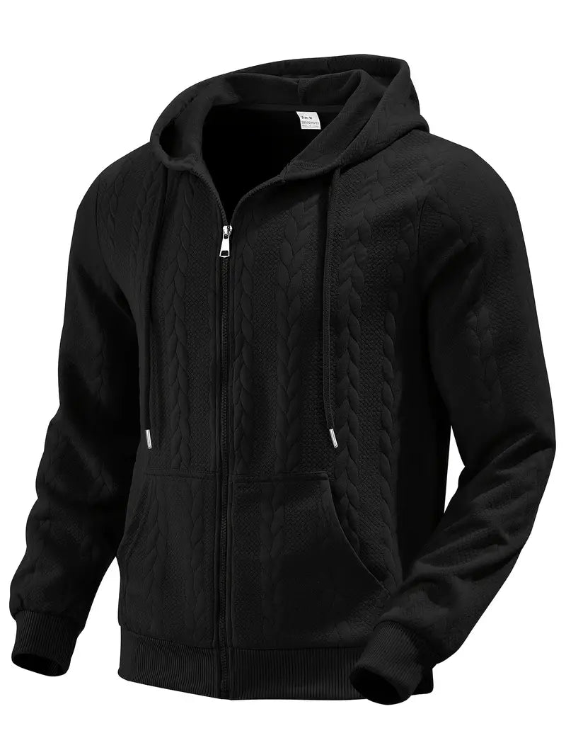 Philipp – Lässiger Kapuzenpullover Mit Reißverschluss Und Langen Ärmeln