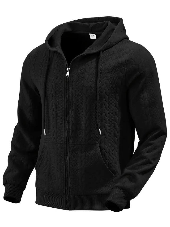 Philipp – Lässiger Kapuzenpullover Mit Reißverschluss Und Langen Ärmeln