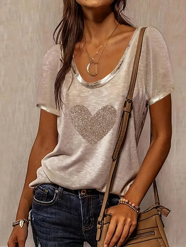 Lamprini - Elegantes Kurzarm T-Hemd