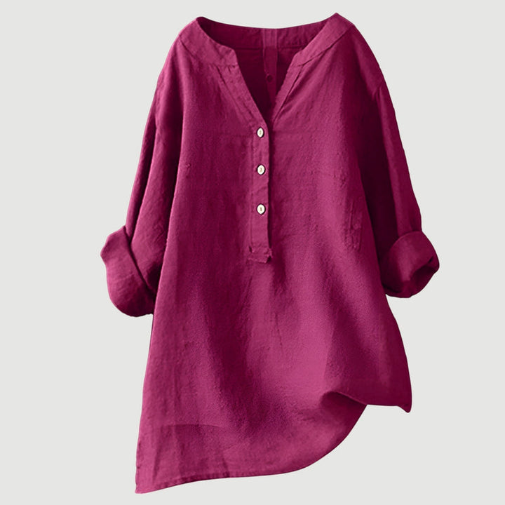 Johanne – Elegante Bluse Mit Knöpfen