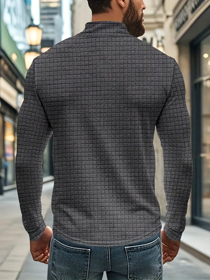 Jarryd – Langarm Sweatshirt Mit Halbem Reißverschluss