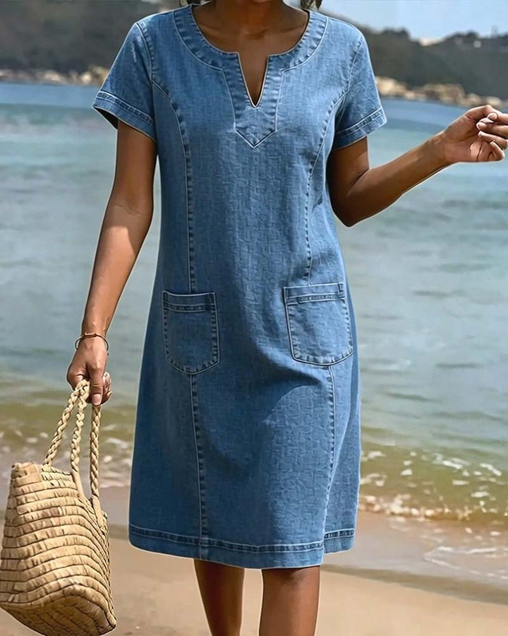 Kailee - Kurzarmkleid mit Taschen