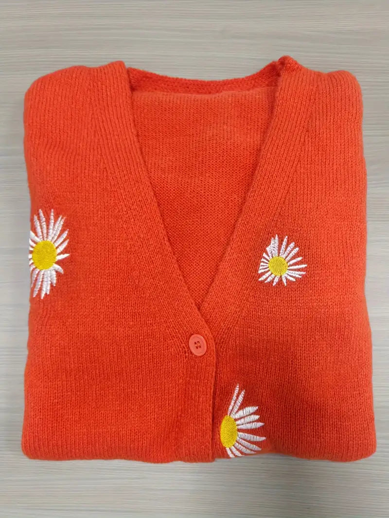 Korina – Eleganter Langarm Strickjacke Mit Knöpfen