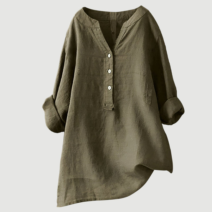 Johanne – Elegante Bluse Mit Knöpfen