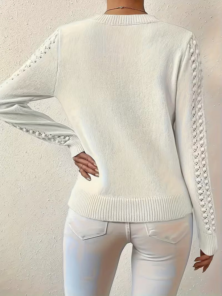 Shannen - Langärmeliger Strickpullover