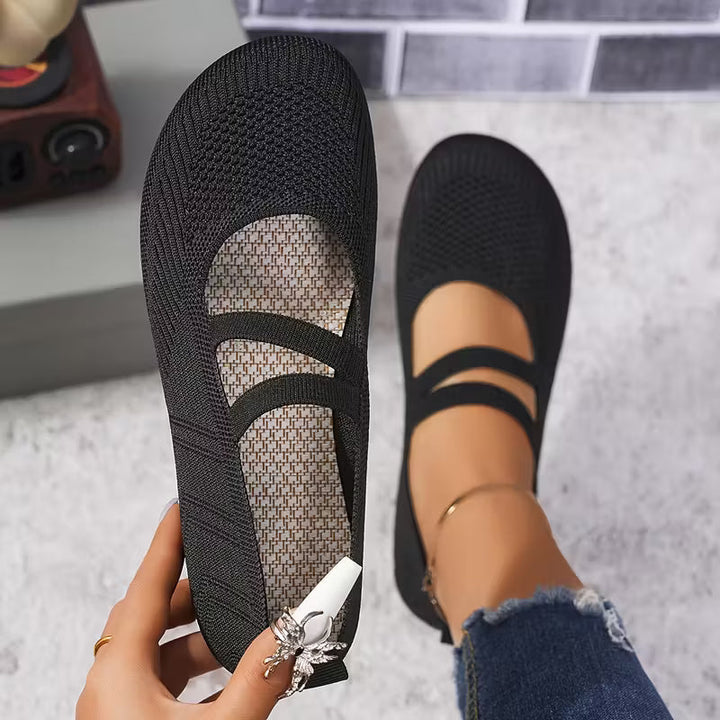 Kethryn – Mary Jane Slipper Aus Strick