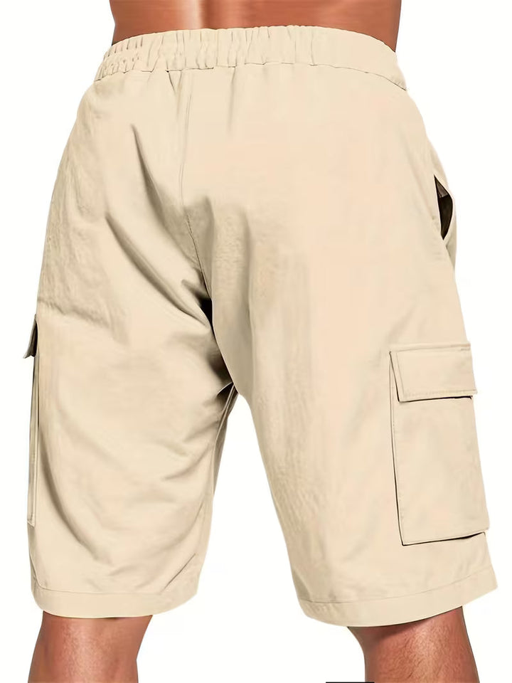 Raekwon – Leinen-Shorts Mit Elastischem Bund Und Kordelzug