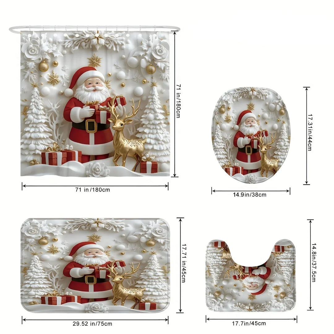 MerryBath – Weihnachts Badematten und Duschvorhänge