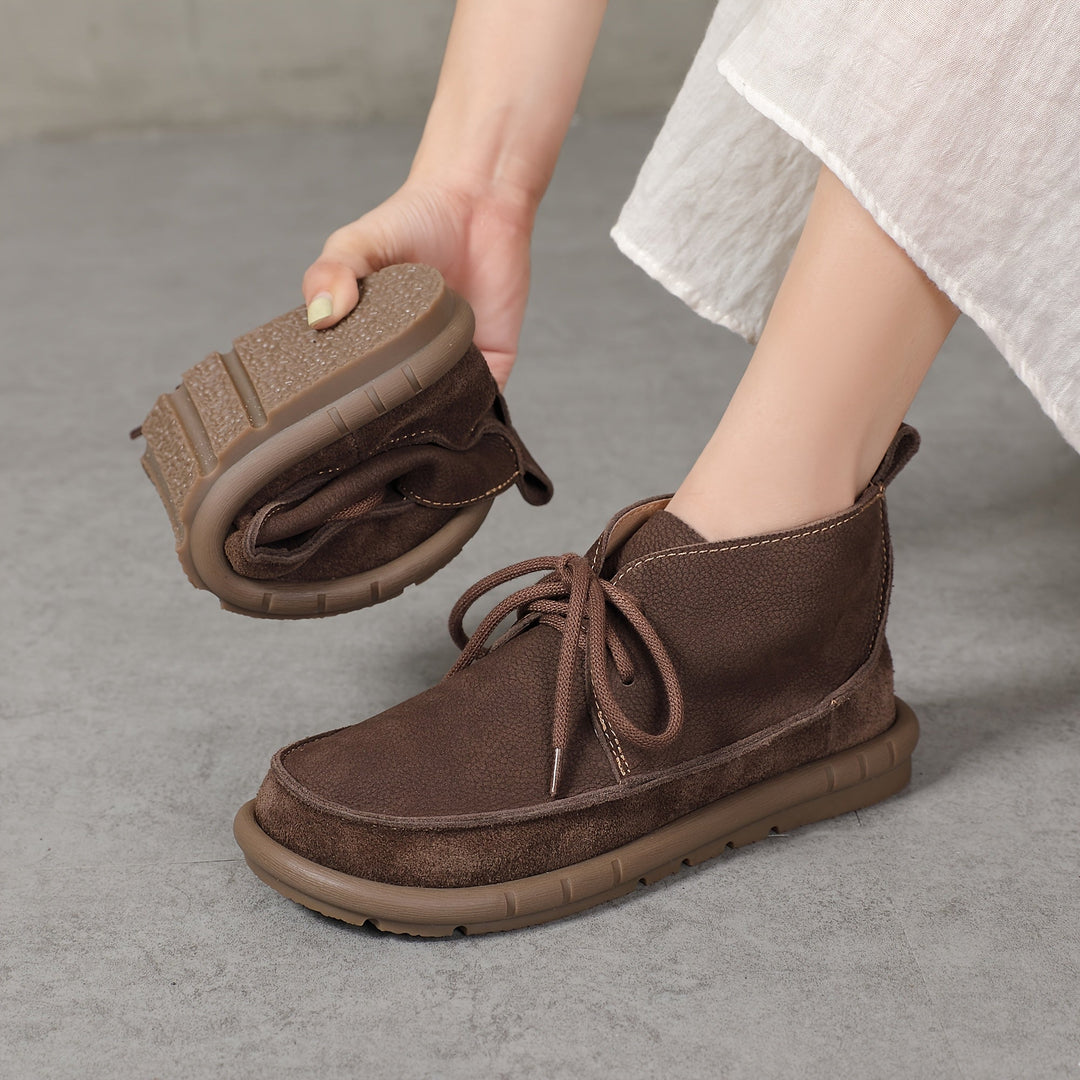 Lirinda – Lederstiefeletten Mit Schnürung