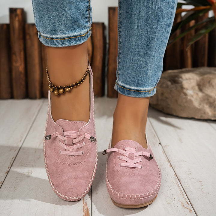 Zakiya – Bequeme Schnür Loafer Aus Wildleder