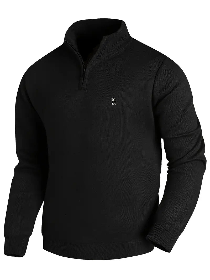 Aryan – Lässiger Strickpullover Mit Reißverschluss
