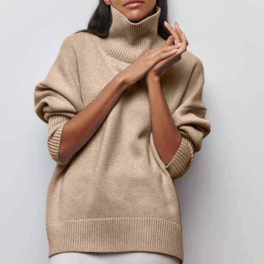 Kinvara – Oversized Baumwoll Pullover Mit Umgeschlagenem Kragen