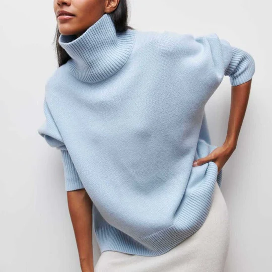 Kinvara – Oversized Baumwoll Pullover Mit Umgeschlagenem Kragen