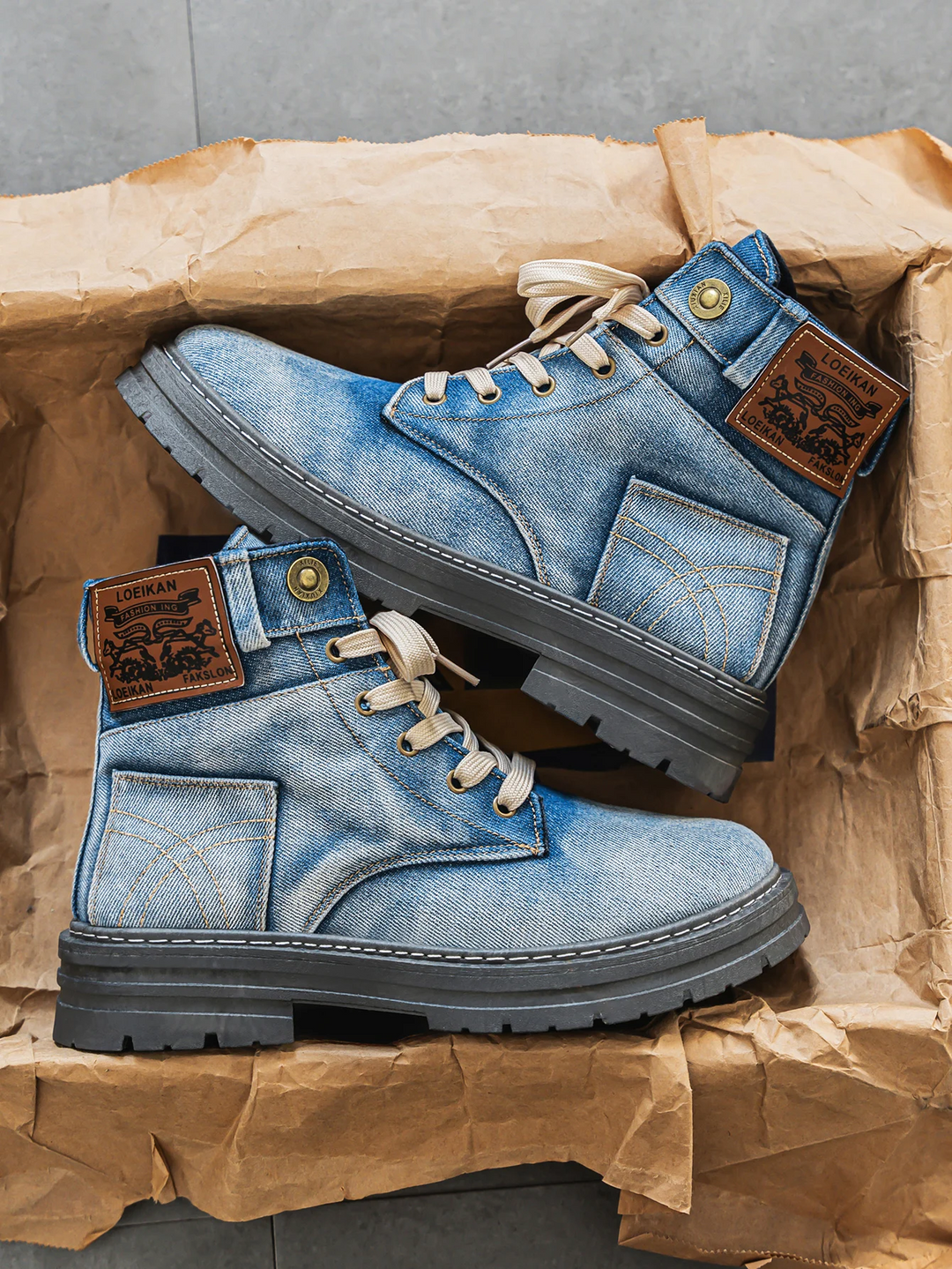 Otero - Stilvolle Jeansstoff Stiefel