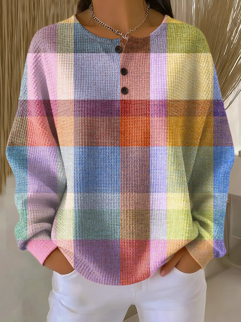 Willemijn – Pullover im Waffelmuster