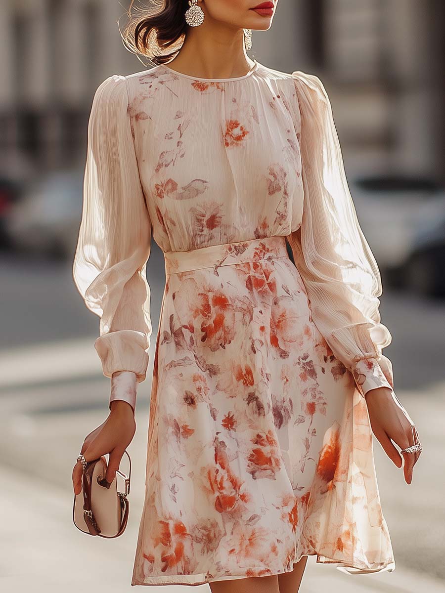 Shiella – Plissee Kleid Mit Blumenmuster