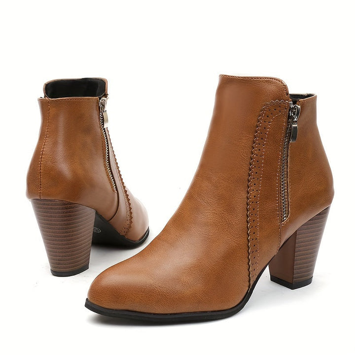 Zofie – Elegante Sandalette Mit Hohem Absatz Und Seitlichem Reißverschluss