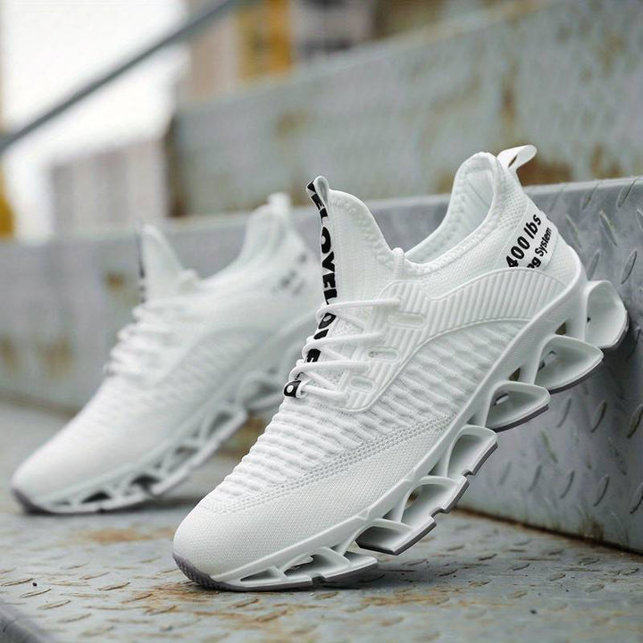 Shmuel - Lässiger Geometrischer Schnür Sneaker