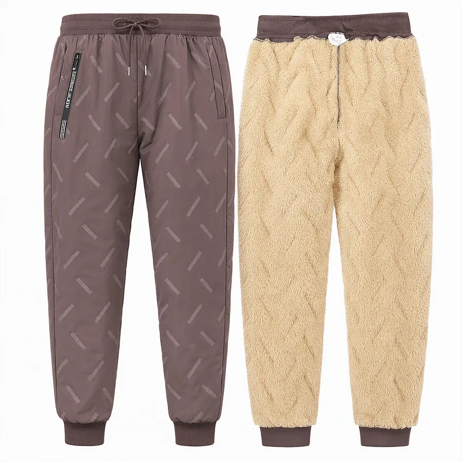 Kervina – Sportliche Hose in Lockerer Passform Mit Sherpa-Futter