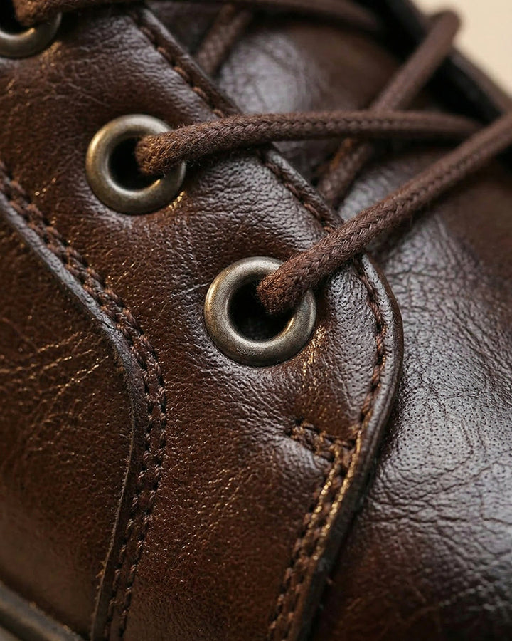 Kervens – Schnürstiefel Aus Leder