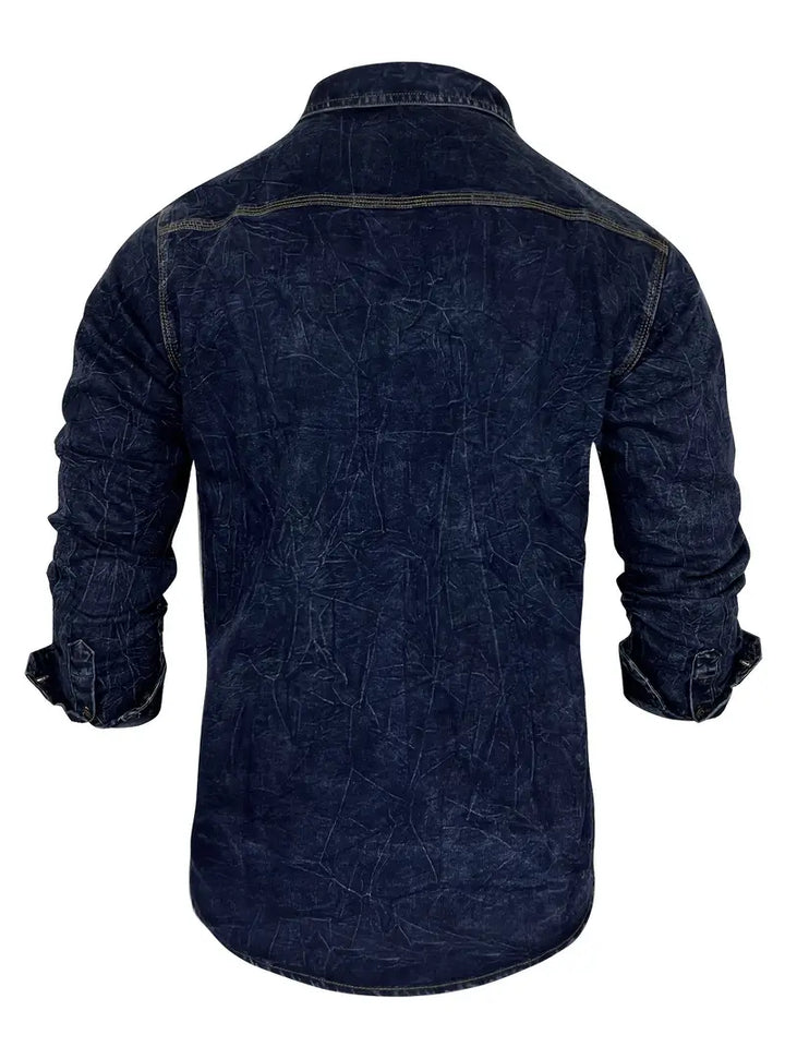 Angelo – Jeanshemd Mit Knopfleiste Und Aufgesetzten Taschen