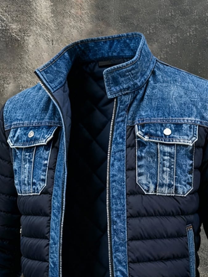 Henrikas – Klassische Jeans Jacke Mit Fronttaschen