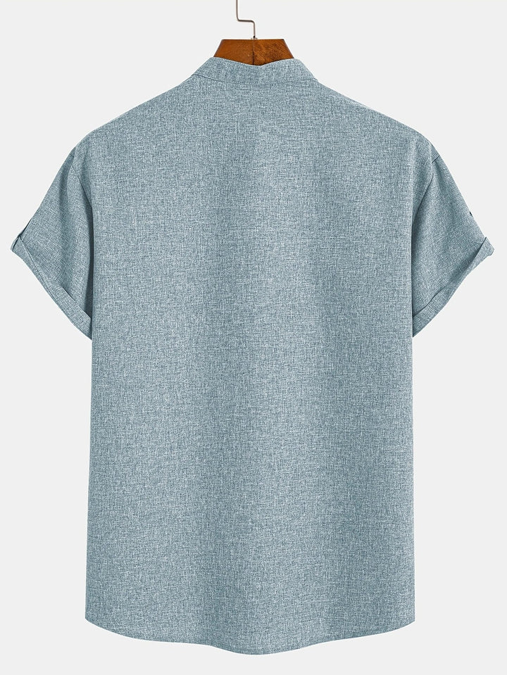 Elliott – Elegantes Kurzarm Hemd Mit Stehkragen