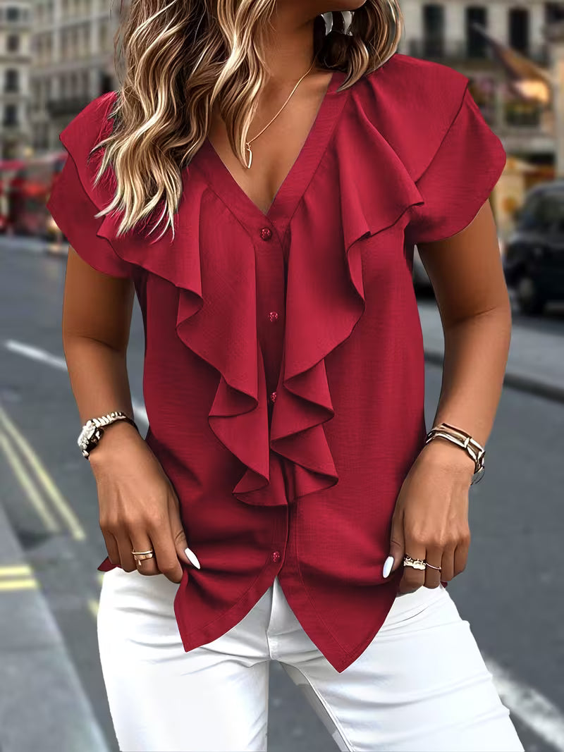 Salma – Bluse im Eleganten Stil