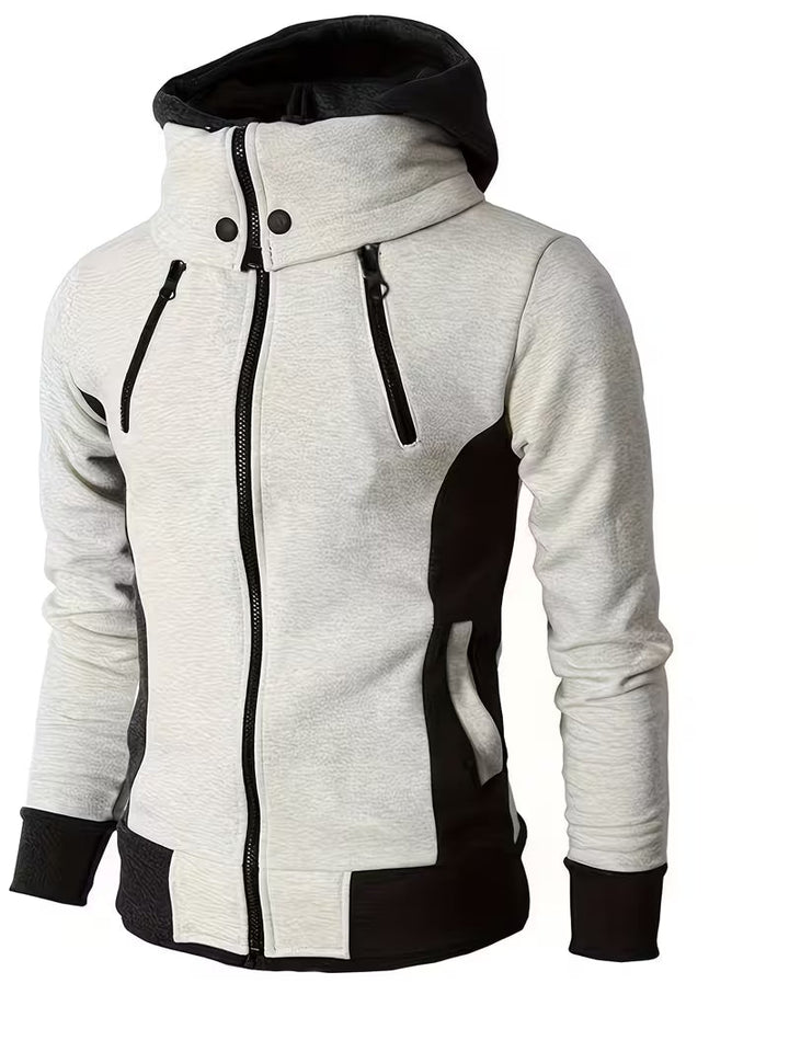 Griffiths – Langärmeliger Kapuzenpullover mit Viertel Reißverschluss