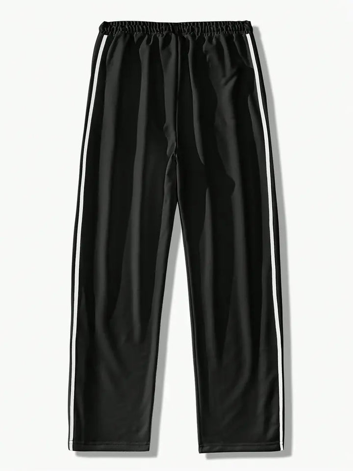 Mendis – Lässige Sport Hose Mit Geradem Bein Und Druckknopfverschluss