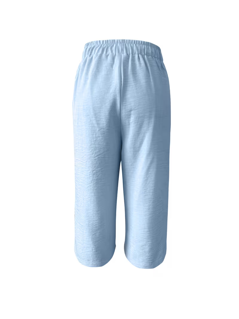 Arnisa - Bequeme Sommerhose Mit Seitlichen Spitzen Einsätzen